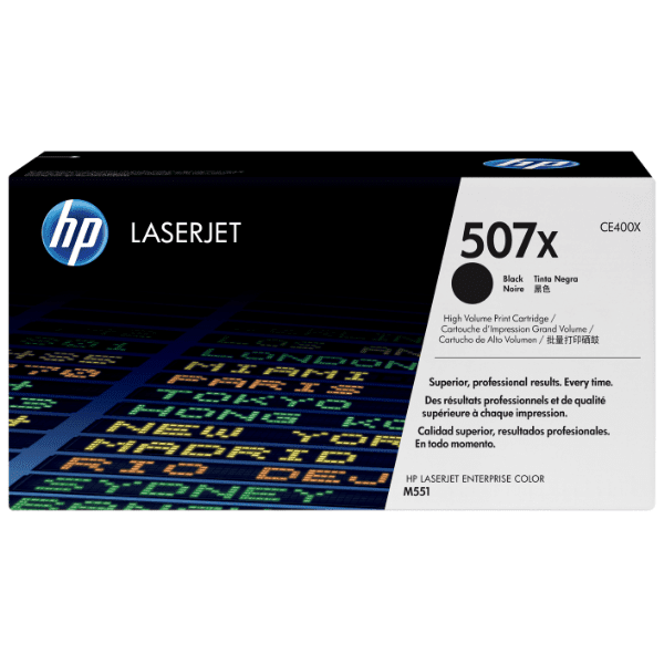 HP 507X High Yield Black Original LaserJet Toner Cartridge