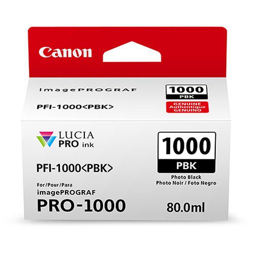 Canon PFI1000 Photo Black Pigment Ink Tank