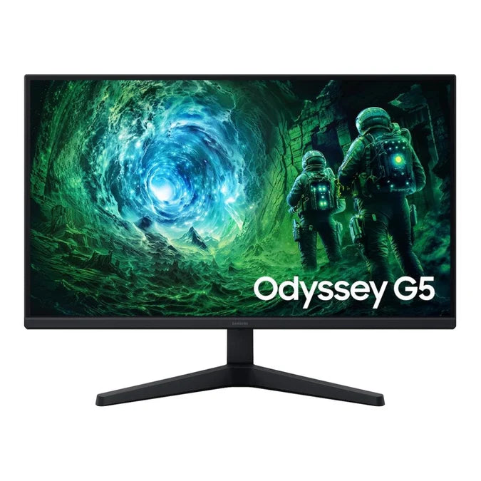 Samsung 27" Odyssey G5 G53F QHD IPS Gaming Monitor – 200Hz, 1ms, HDR10, AMD FreeSync Premium, HDMI, DisplayPort, Black