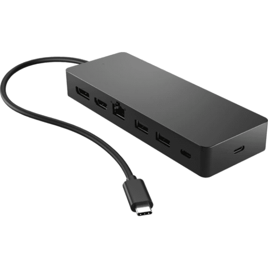 HP Universal USB-C Multiport Hub - 7 Ports 4K HDMI and DisplayPort Ethernet USB-C Power Delivery