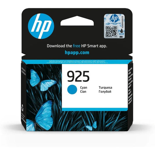 HP 925 Cyan Printer Ink Cartridge Original | 4K0V6PE Single-pack