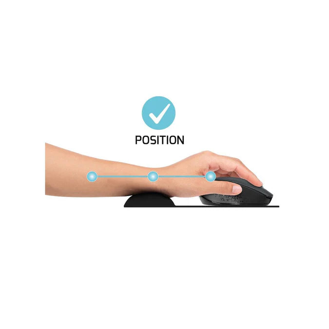 Port Ergonomic Gel Mouse Pad - Black