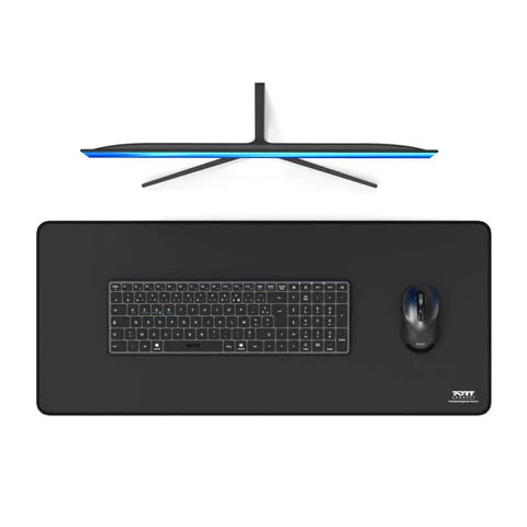 Port Connect Professional Desk Pad - Black (300 x 700mm)