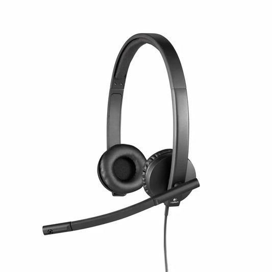 Logitech H570E USB Stereo Headset With Noise | Cancelling Mic Black 981-000575