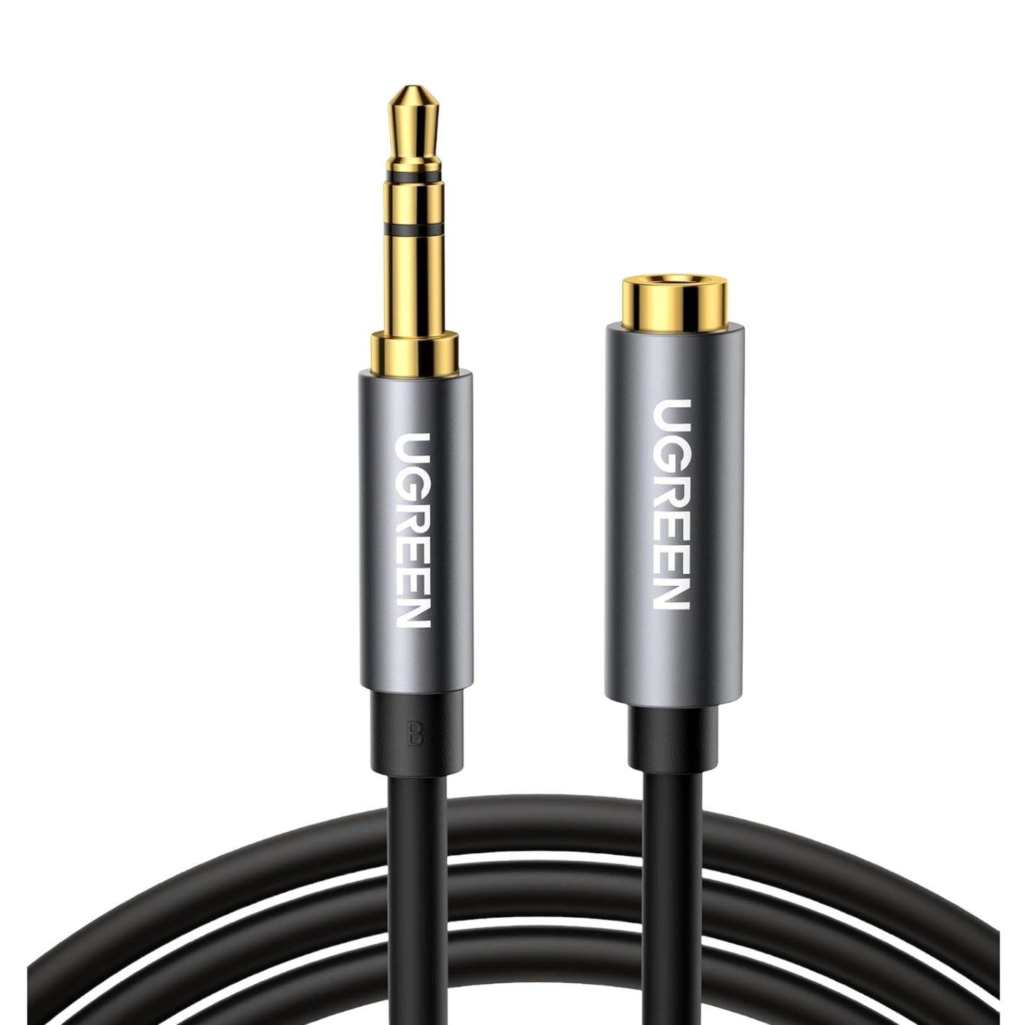 UGREEN AV118 3.5mm AUX Extension Cable 2m â€“ Male to Female â€“(Black)