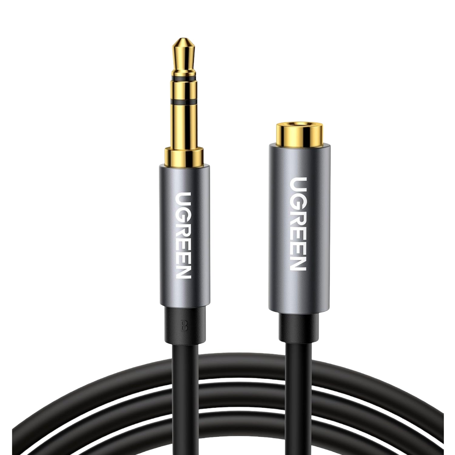 UGREEN AV118 3.5mm AUX Extension Cable 2m â€“ Male to Female â€“(Black)