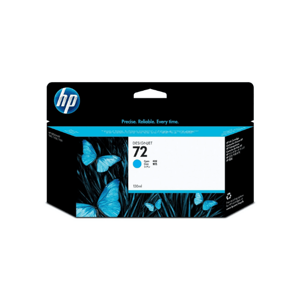 HP 72 130-ml Cyan DesignJet Ink Cartridge