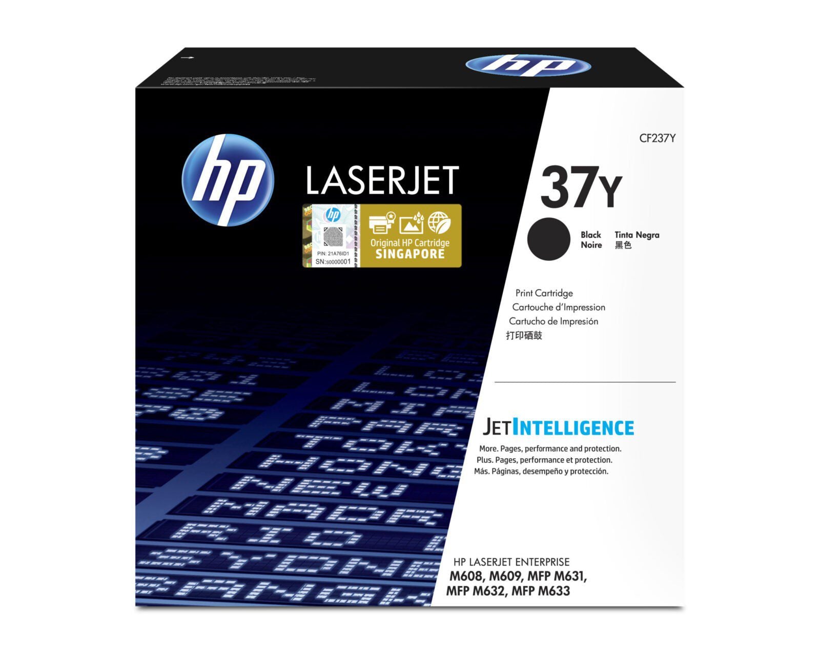 HP 37Y Extra High Yield Black Original LaserJet Toner Cartridge