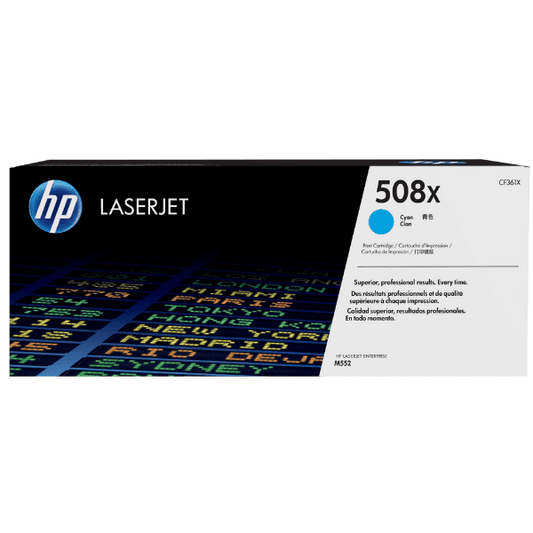 HP 508X High Yield Cyan Original LaserJet Toner Cartridge