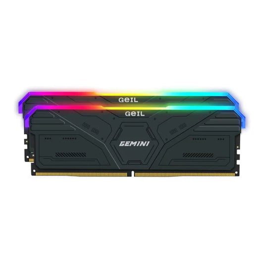 GeIL Gemini RGB 32GB DDR5 6000MHz | Desktop Gaming Memory Kit (2 x 16GB) – Grey | DDR5 6000MHz 32GB (2x16GB) Grey