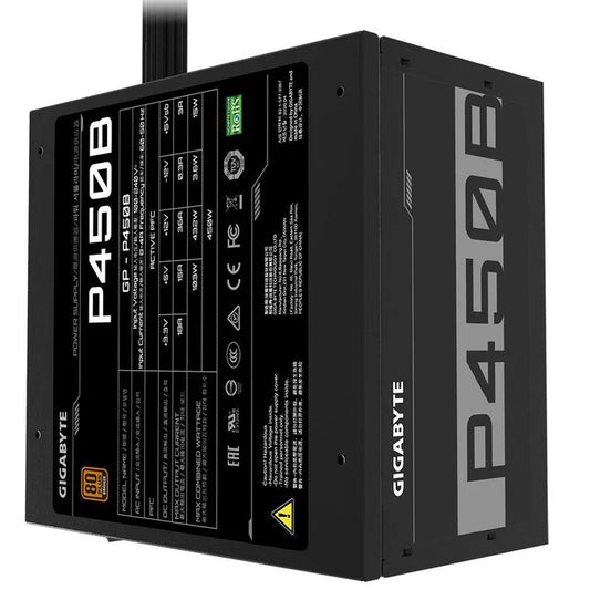 Gigabyte P450B 80 PLUS Bronze 450W 20+4 pin ATX ATX Black Power Supply