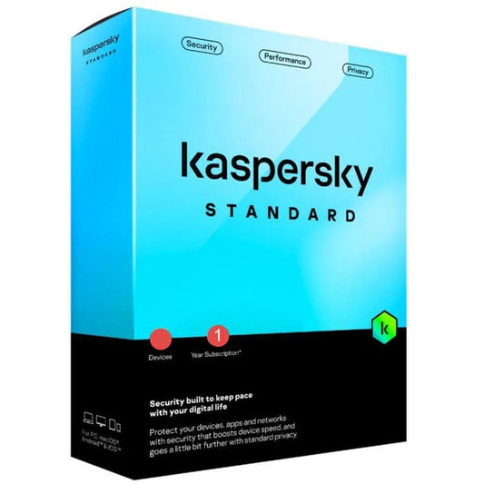 Kaspersky Standard Antivirus ESD Annual Subscription â€“ 5 Devices