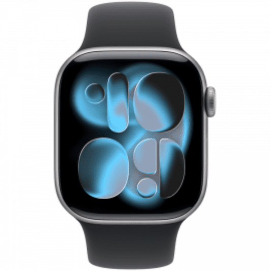 Apple Apple Watch Series 11 GPS + Cellular 42mm Space Grey Aluminium Case with Black Sport Band - M/L