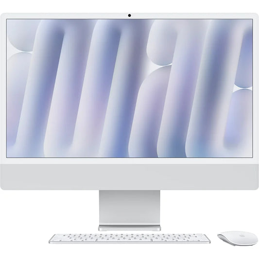 Apple 24-inch iMac with Retina 4.5K display: Apple M4 chip with 10-core CPU and 10-core GPU, 16GB, 256GB SSD - Silver,Model A3137