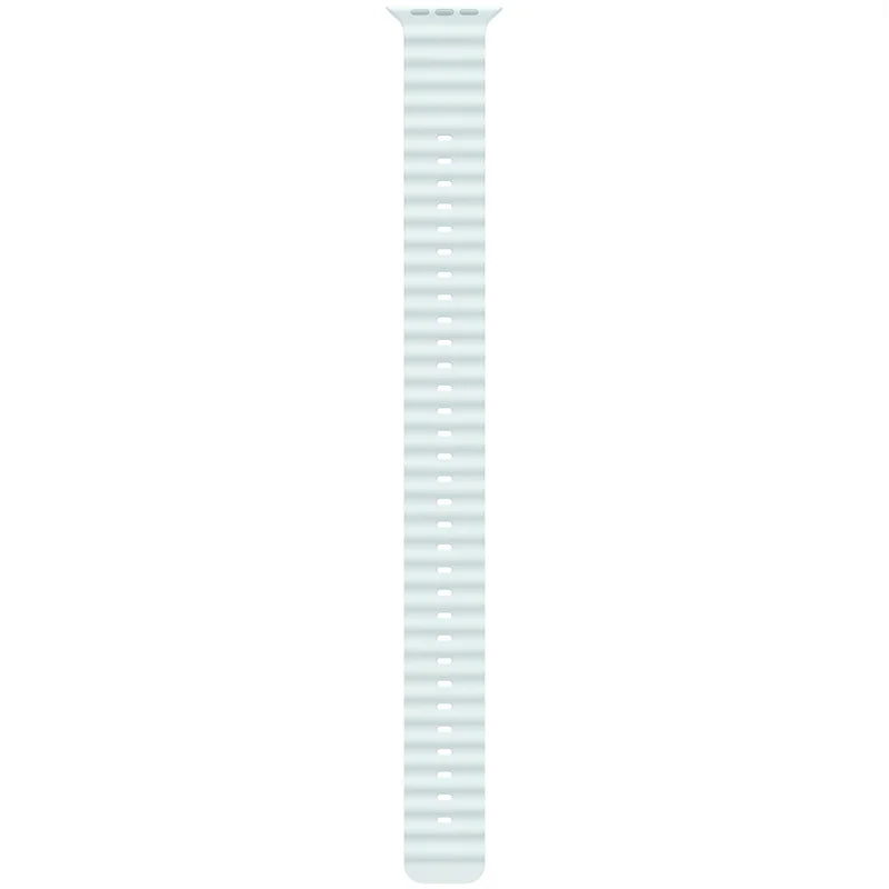 Apple 49mm Ice Blue Ocean Band Extension - Natural Titanium Finish