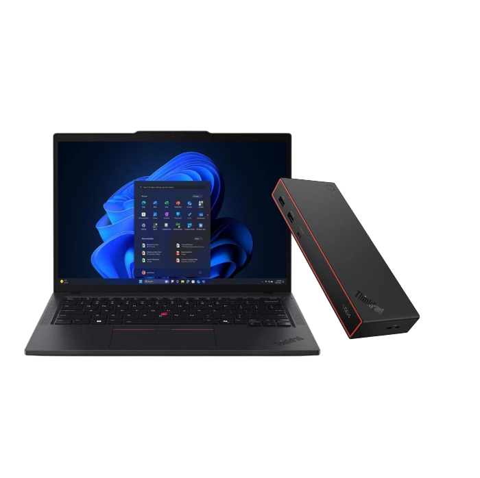ThinkPad T14 Gen 6 + ThinkPad USB4 Dock 5000 (100W Adapter)