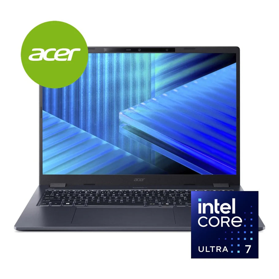 Acer TravelMate P4 16" WUXGA AI Laptop | Intel® Core™ Ultra 7 255U | 16GB RAM | 512GB SSD | Windows 11 Pro