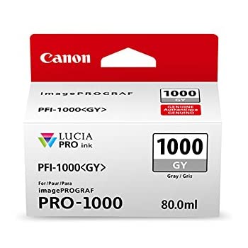 Canon PFI1000 Grey Pigment Ink Tank
