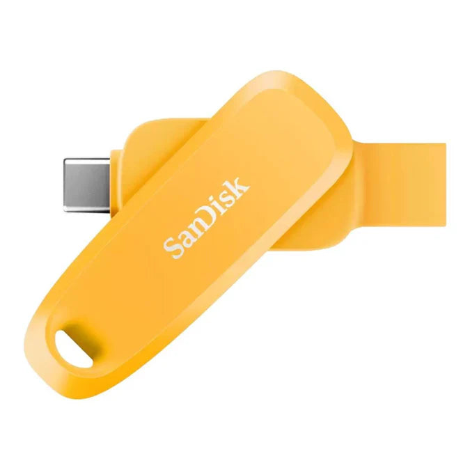 SanDisk Phone Drive for Android 512GB USB Type-C & USB Type-A USB 3.2 Gen 1 Flash Drive – Yellow Daffodil (SDDDC6-512G-G46YD)