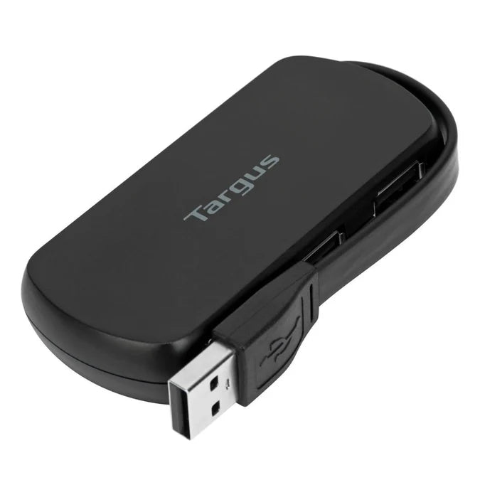 Targus 4-Port USB 2.0 Hub – High-Speed 480Mbps, Compact & Portable (ACH114EU)