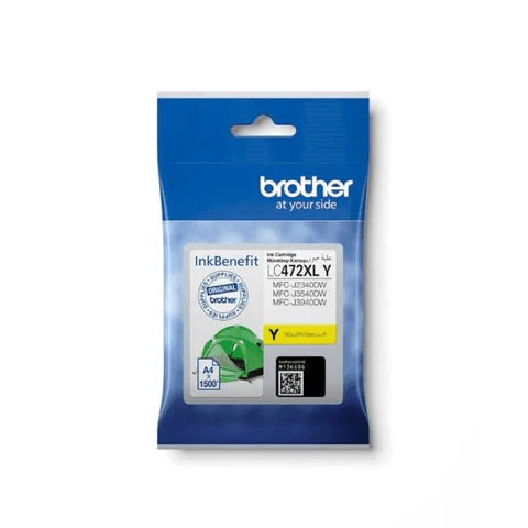 Brother LC472XLY High Yield Yellow Original Ink Cartridge