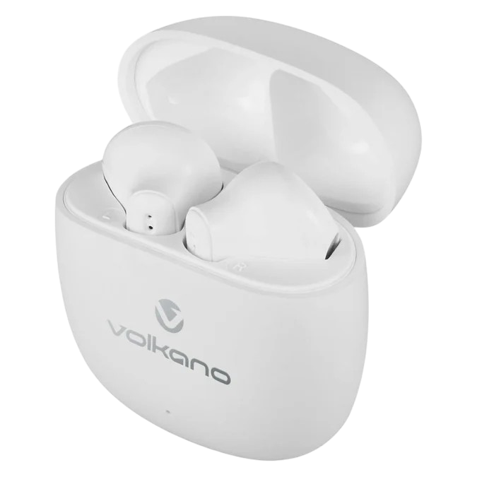 Volkano Sleek Series TWS Earphones - White