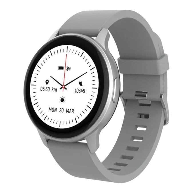 Volkano Active Tech Trend series Watch with heart rate monitor - Silver
