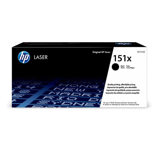 HP 151X Black LaserJet Toner Cartridge W1510X 9700 Page Yield