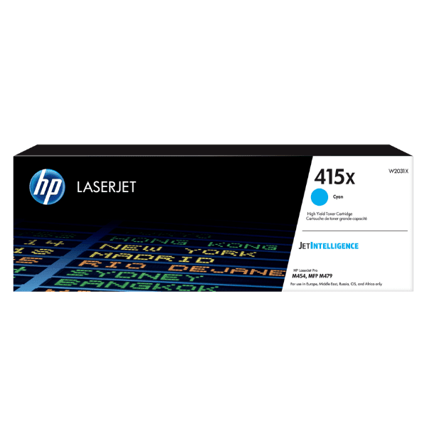 HP 415X High Yield Cyan Original LaserJet Toner Cartridge
