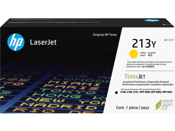HP 213Y Extra High Yield Yellow LaserJet Toner Cartridge